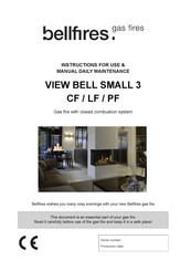 Bellfires BELL SMALL 3 CF Instructions For Use Manual