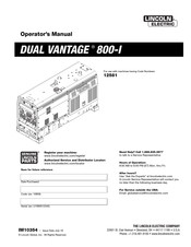 Lincoln Electric 12581 Operator's Manual