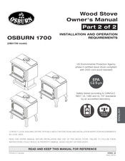 Drolet OSBURN 1700 Owner's Manual