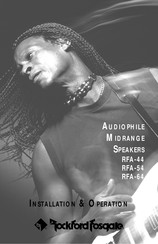 Rockford Fosgate AUDIOPHILE RFA-64 Installation & Operation Manual