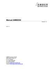 Amber Wireless AMB8350 Manual