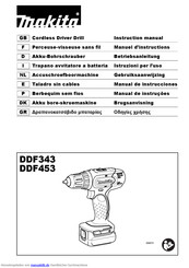 Makita DDF453ZJ Instruction Manual