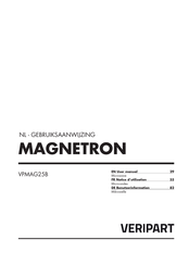 Veripart MAGNETRON VPMAG25B Instructions Manual