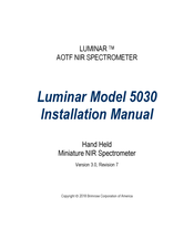 Luminar 7030 Installation Manual