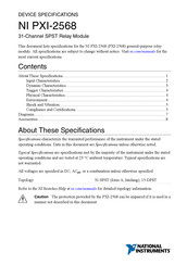 National Instruments PXI-2568 Manual