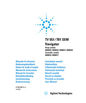 Agilent Technologies TV 551/701 SEM User Manual