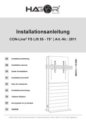 HAGOR CON-Line FS Lift 55-75 Installation Manual
