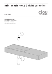 Clou mini wash me 56 Installation Instructions Manual