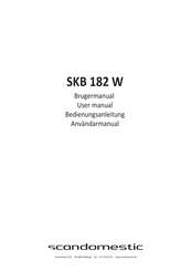Scandomestic SKB 182 W User Manual