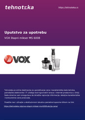 VOX electronics MS-6008 Operating Instructions Manual