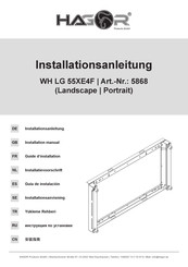 HAGOR WH LG 55XE4F Installation Manual