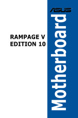Asus RAMPAGE V EDITION 10 Manual