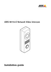Axis I8116-E Installation Manual