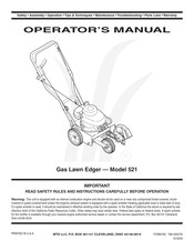 MTD Series 521 Operator's Manual