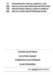 Giorik Unika 900 CE74QT Installation And Operating Instructions Manual