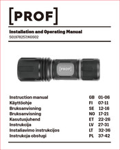 PROF 501978257 Installation And Operating Manual