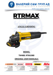RTRMAX TM488 RTM1080 Original User Manual