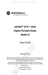 Motorola ASTRO XTS 2500 III User Manual