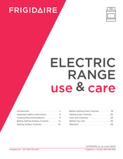 Frigidaire FCRE3062AB Use & Care Manual