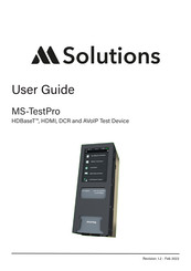 M Solutions MS-TestPro MS104B User Manual