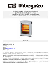 Orbegozo BP 3075 Instruction Manual