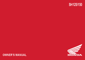 Honda SH125 2023 Owner's Manual
