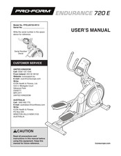 Pro-Form PFEL89720-INT.0 User Manual