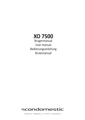 Scandomestic XO 7500 User Manual