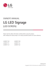 LG LSAB007-M2 Owner's Manual