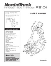 ICON Health & Fitness NordicTrack Freestride Trainer FS10i User Manual