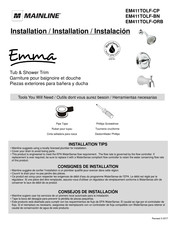 Mainline Emma EM411TOLF-CP Installation