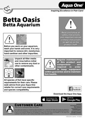 Aqua One Betta Oasis Quick Start Manual