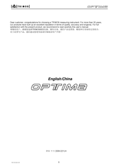 TRIMOS OPTIMA Manual