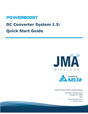 JMA Wireless POWERBOOST DC Converter System 1.5 Quick Start Manual