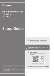 Canon imageRUNNER 2224 Setup Manual