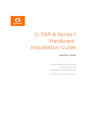 Gigamon G-TAP A 1 Series Hardware Installation Manual