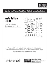 National Comfort Products NHPA-430-5019 Installation Manual