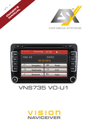 Audio Design ESX VISION NAVICEIVER VNS735 VO-U1 Owner's Manual