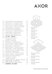 Axor 250 35308 Series Instructions For Use/Assembly Instructions