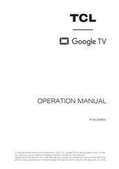 TCL 75P745 Operation Manual