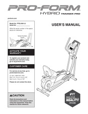 ICON Health & Fitness Pro-Form Hybrid Trainer Pro User Manual