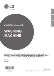 LG WT7300CW/00 Owner's Manual