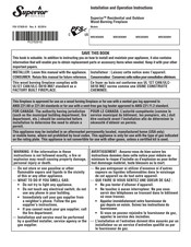 Superior Fireplaces WRE3036RH Installation & Operation Instructions