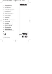 EINHELL FSM 920 NIRO Operating Instructions Manual