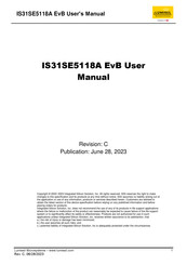 ISSI LUMISSIL IS31SE5118A EvB User Manual