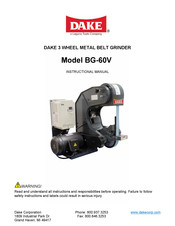Laguna Tools DAKE BG-60V Instructional Manual