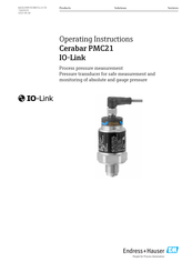 Endress+Hauser Cerabar PMC21 Operating Instructions Manual