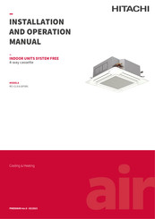 Hitachi RCI-1.0FSR1 Installation And Operation Manual
