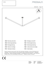 Pressalit RT212 Mounting Instruction