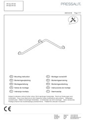 Pressalit RT124 Mounting Instruction